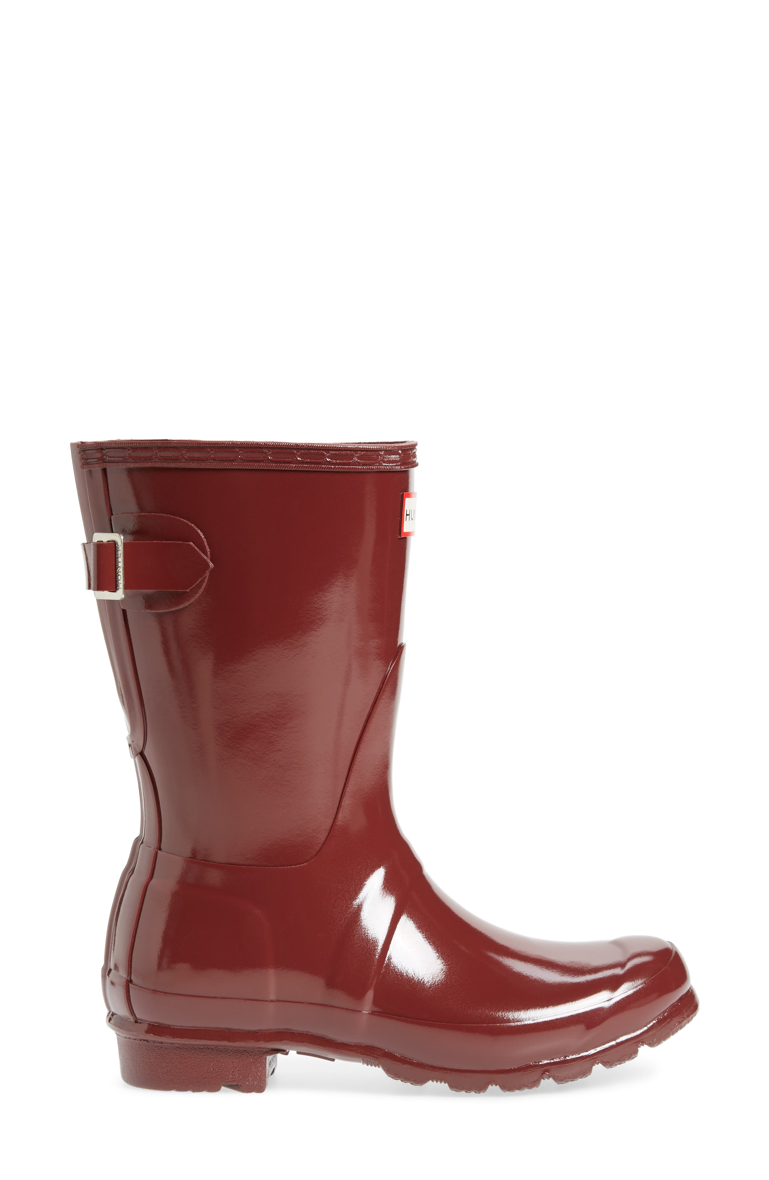 HUNTER,
                            Original Short Adjustable Back Gloss Waterproof Rain Boot,
                            Alternate thumbnail 20, color,
                            605