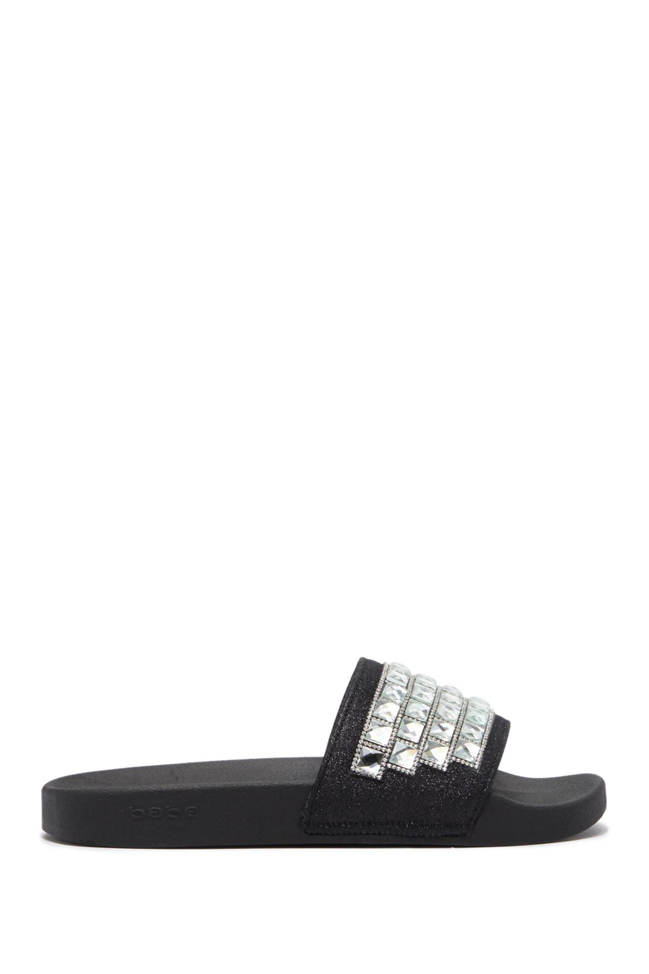 bebe silver slides