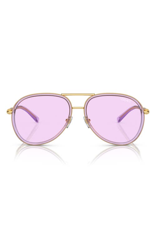 Versace 60mm Pilot Sunglasses in Violet at Nordstrom