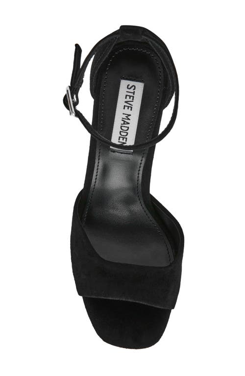 Steve Madden Sandals In Black Suede