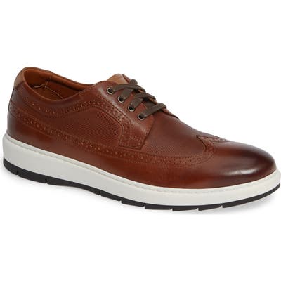 Johnston & Murphy Elliston Wingtip Sneaker- Brown