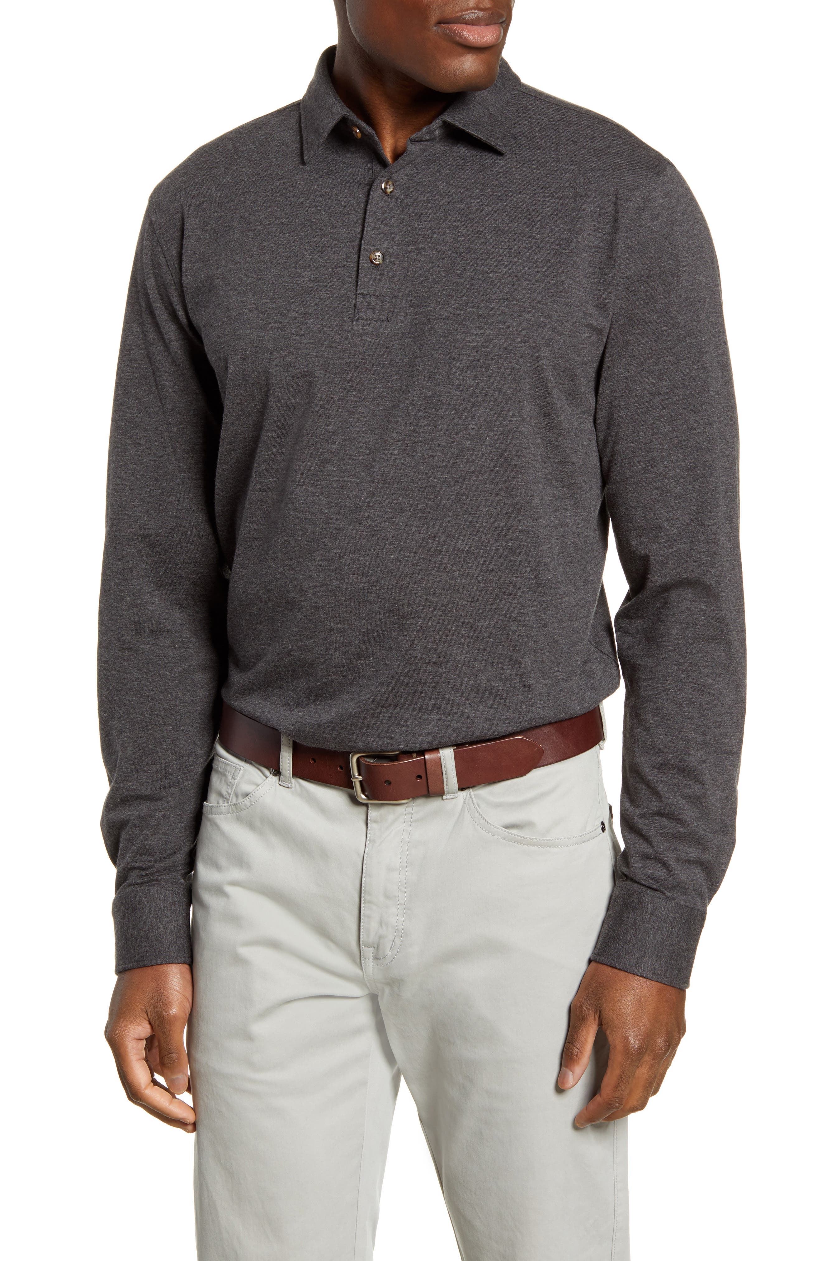 long sleeve fleece polo shirts