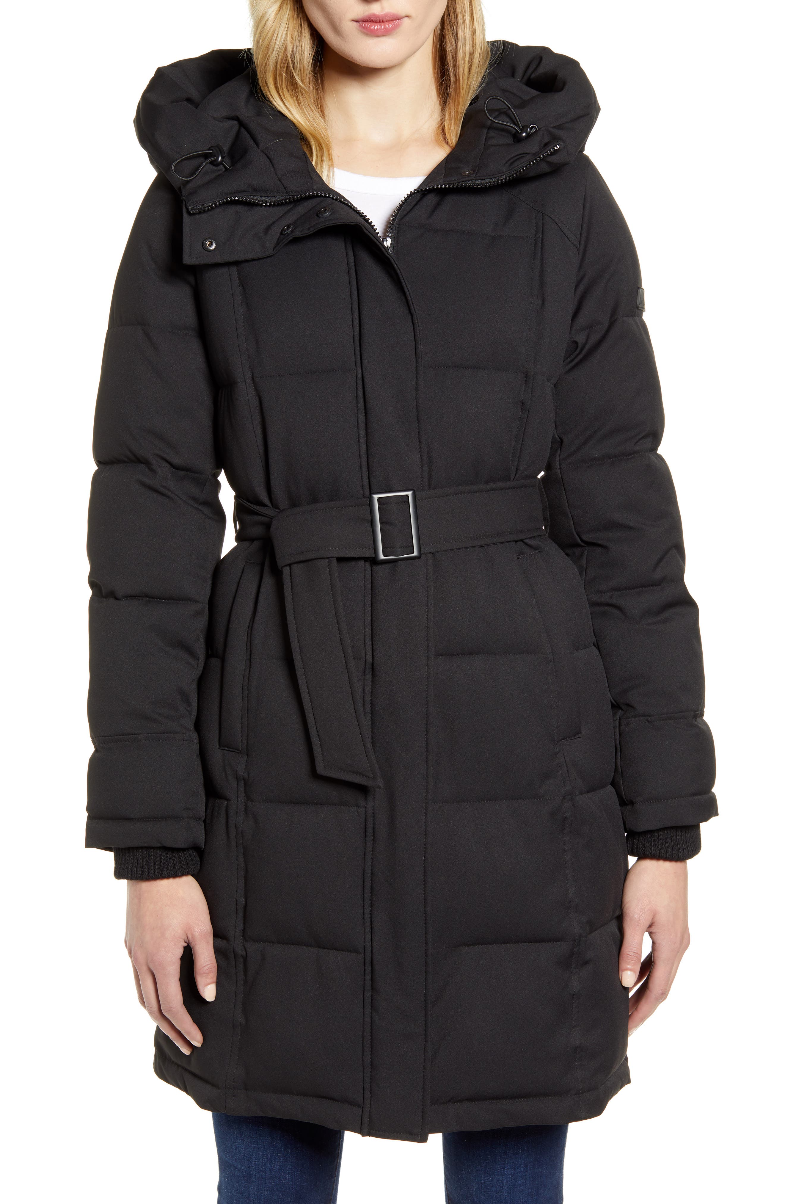 Sam Edelman Pillow Collar Belted Puffer Coat Nordstrom