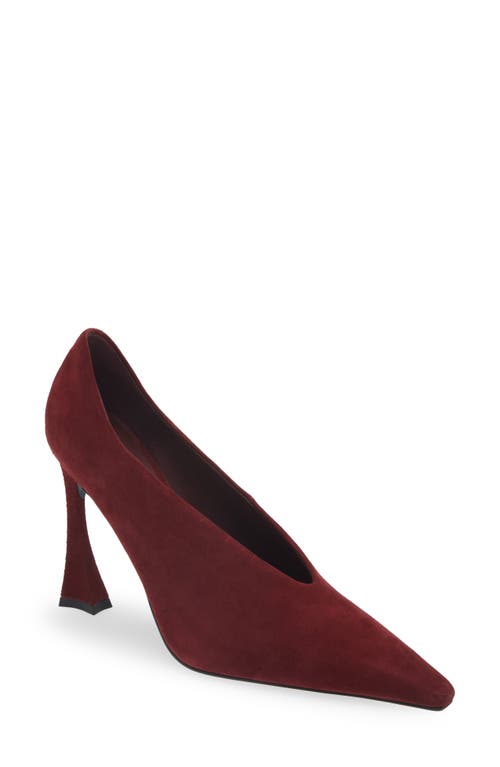 Shop Jeffrey Campbell Hints High Heel Pump In Wine Suede