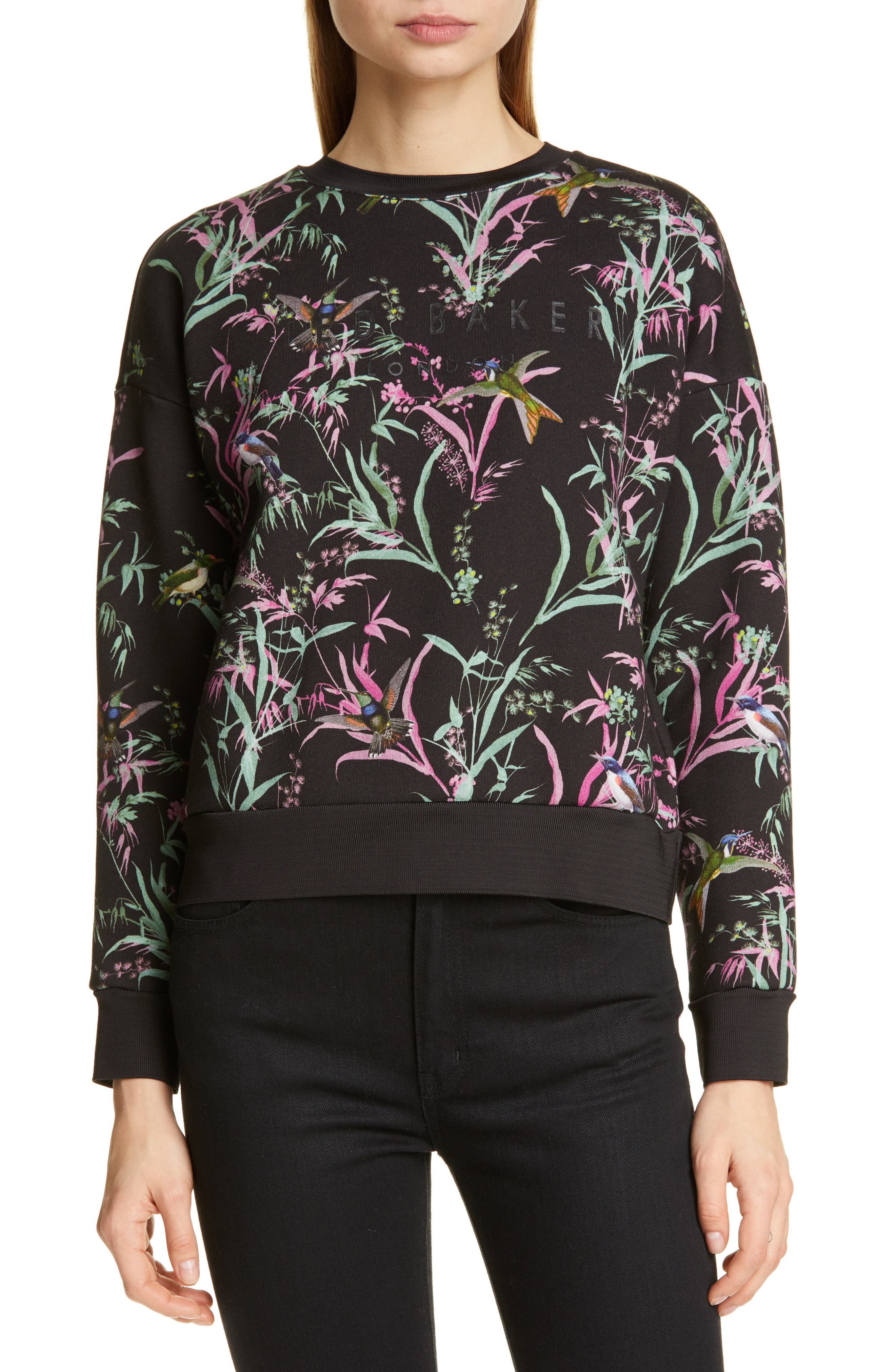 Ted Baker London Vencia Print Sweatshirt