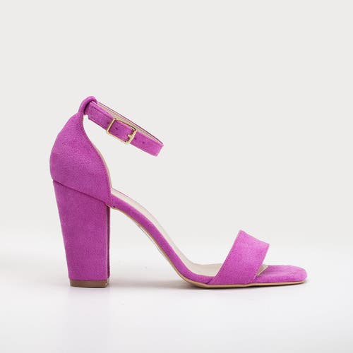 Forever & Always Shoes Women's Pink / Purple Jess - Fuchsia Suede Sandals In Fuchsia