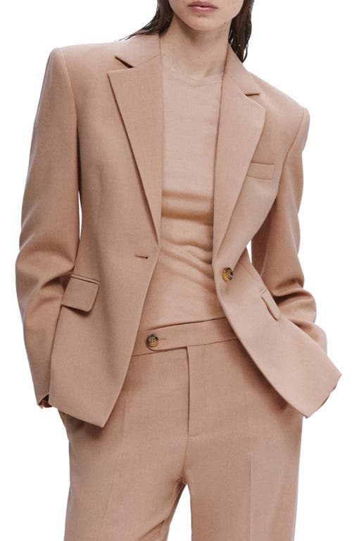 MANGO Suit Jacket in Pale Pink