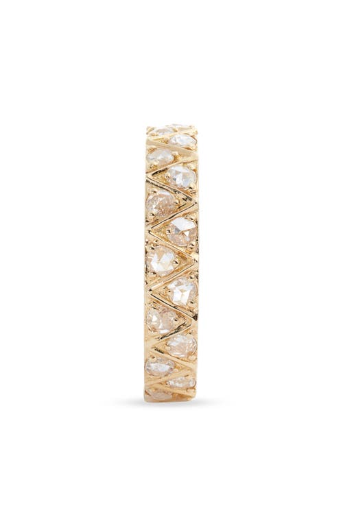 Shop Sethi Couture Stella Diamond Eternity Band In Yellow Gold/diamond