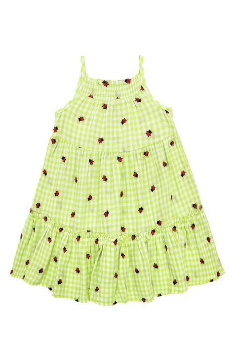 Gingham Tiered Dress (Toddler, Little Girl & Big Girl)