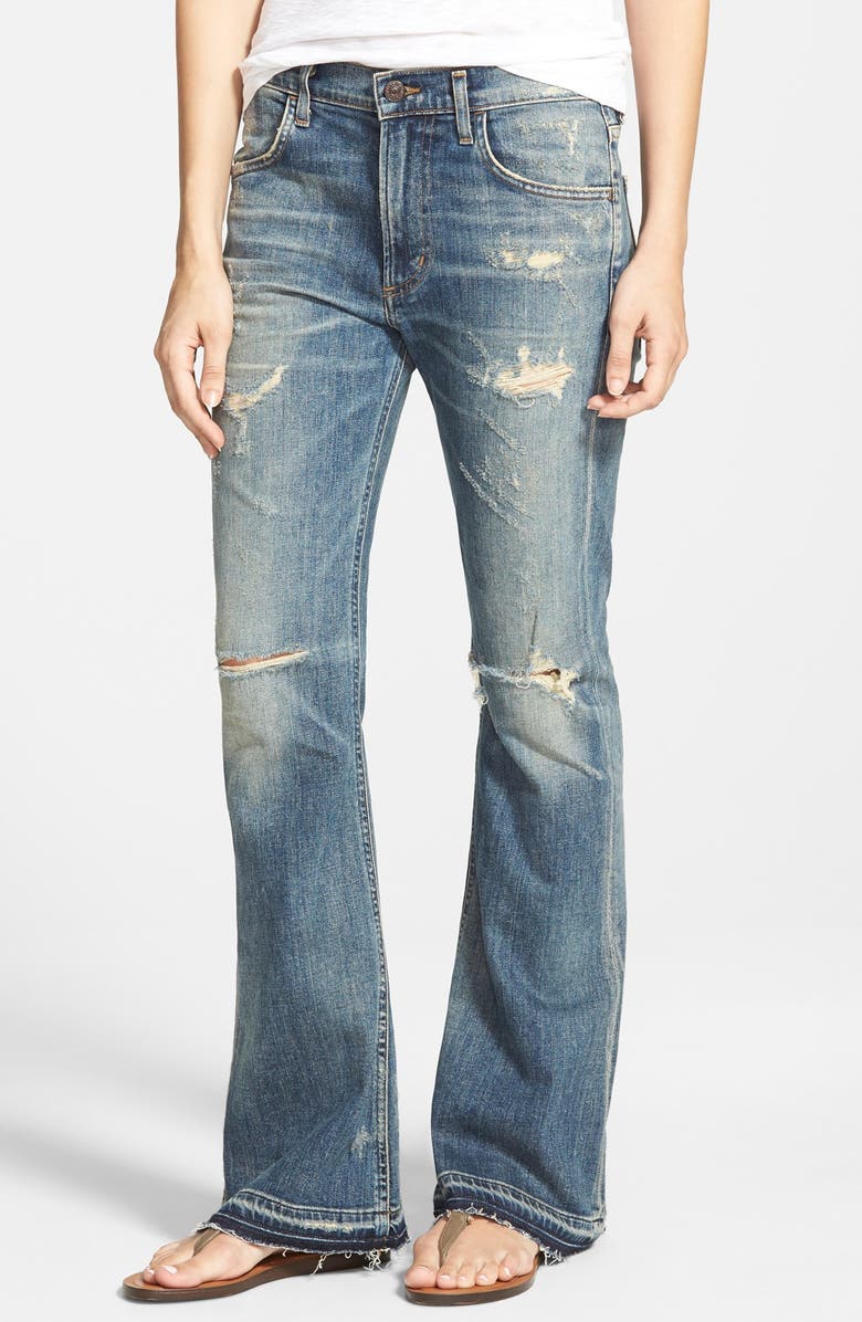 Citizens of Humanity 'Drew Flip Flop' Flare Jeans (Rip It Up) | Nordstrom