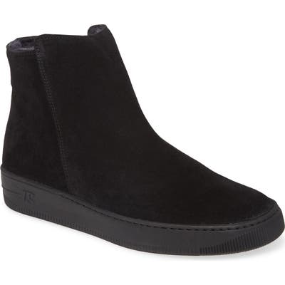 Paul Green Arctic Grip Water Resistant Genuine Shearling Bootie, .5UK - Black