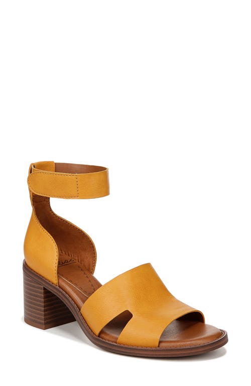 Ida Ankle Strap Sandal in Turmeric Yellow