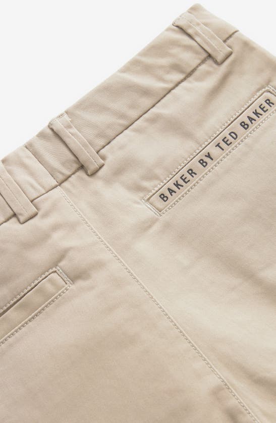Baker By Ted Baker Kids' Stretch Cotton Chino Shorts In Natural