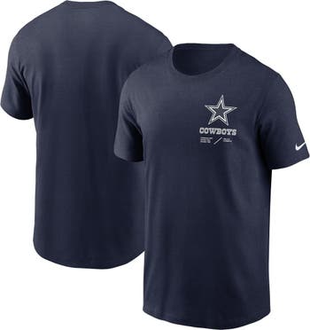 Nike Men's Nike Navy Dallas Cowboys Sideline Infograph Lockup Performance  T-Shirt