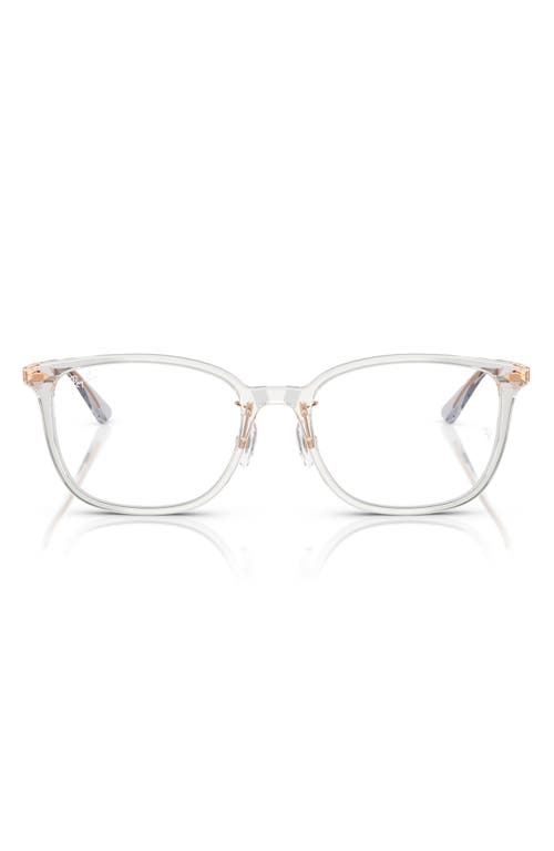 Ray Ban Ray-ban 52mm Pillow Optical Glasses In Clear