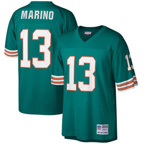 Men's Mitchell & Ness Dan Marino Navy Miami Dolphins Retired Player Name &  Number Acid Wash