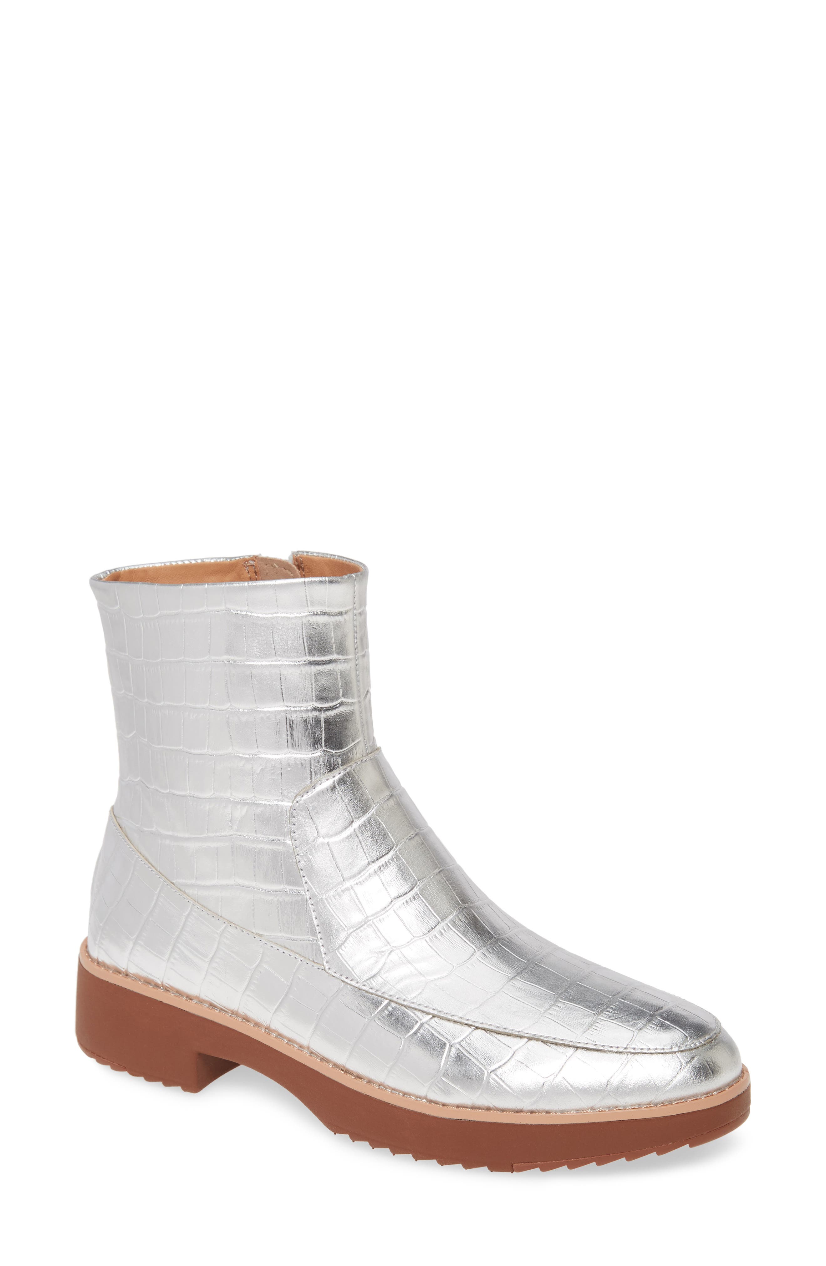 fitflop silver boots