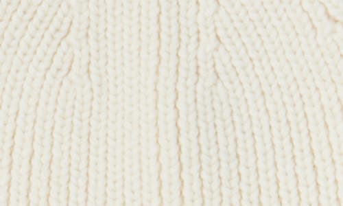 Shop Mackage Jude Recycled Wool Blend Rib Beanie In Cream