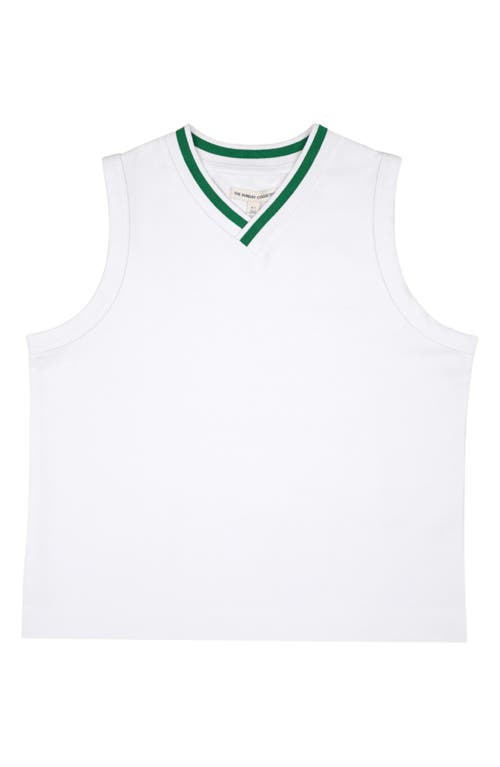 Shop The Sunday Collective Kids' Play V-neck Vest In White