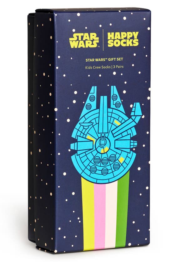 Shop Happy Socks X Star Wars™ Kids' Assorted 3-pack Socks Gift Box