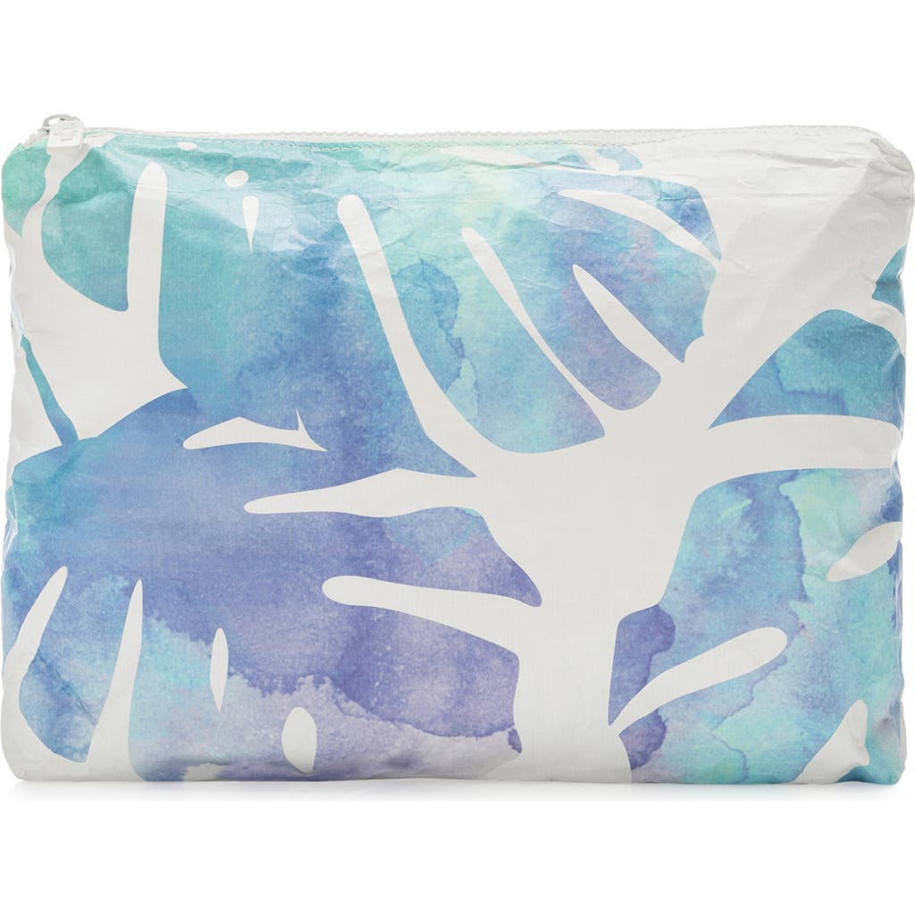 Aloha Collection Medium Water Resistant Tyvek® Zip Pouch In Dawn
