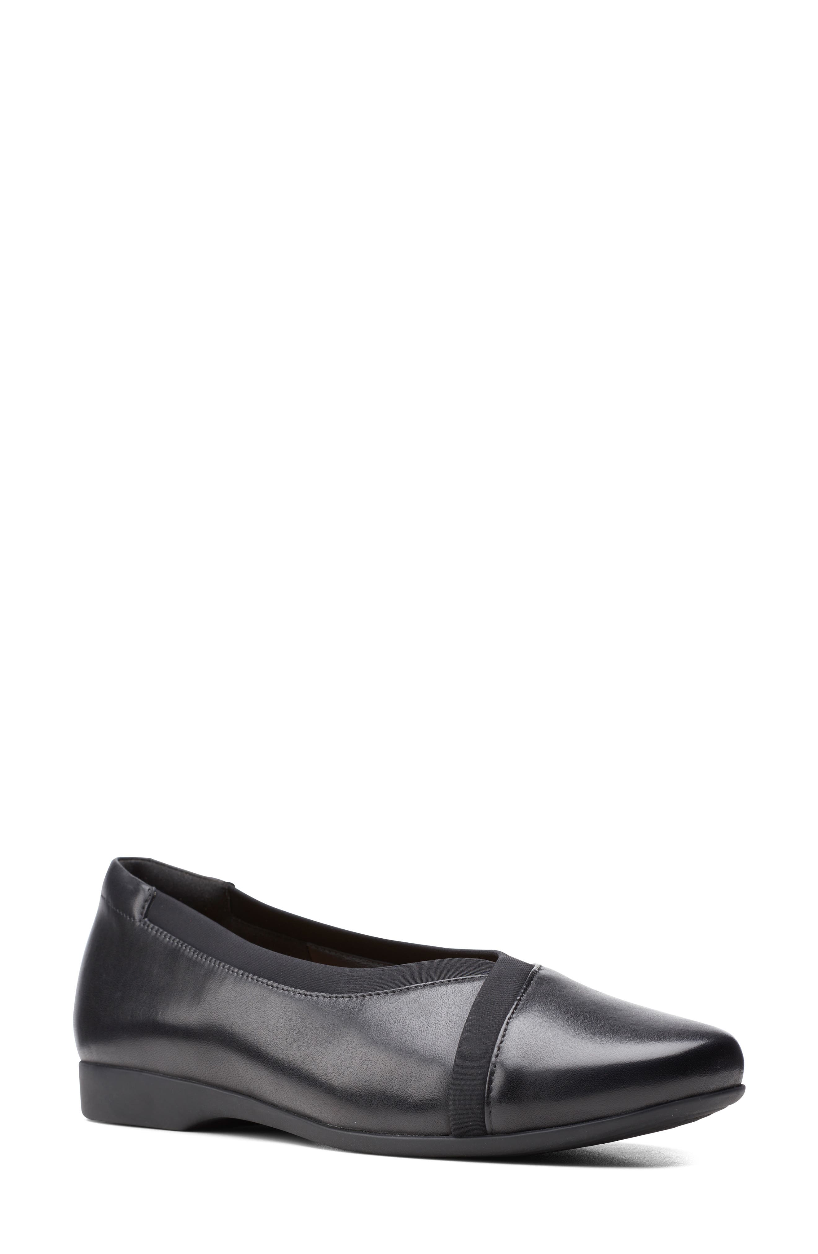 clarks flat loafers