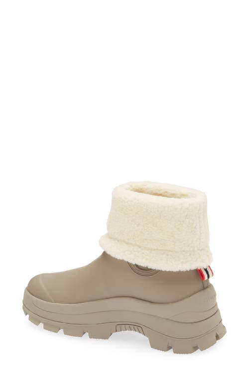 Shop Hunter Esme Lug Sole Waterproof Snow Bootie In Medium Natural