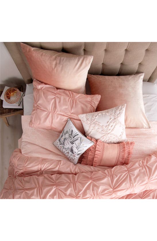 Peri Home Fringe Pillow In Blush