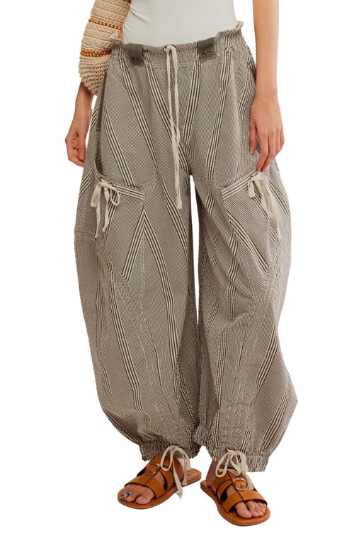 Free People Outta Sight Parachute Pants In Green