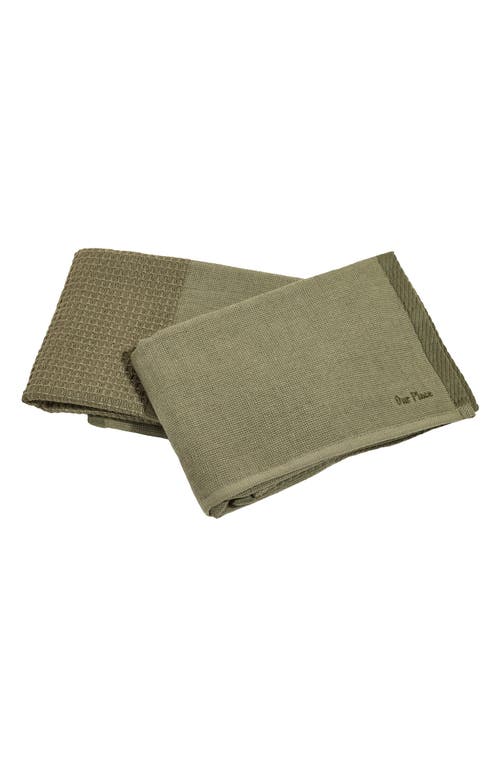 Our Place Set of 2 Double Dish Towels in Sage at Nordstrom, Size One Size Oz