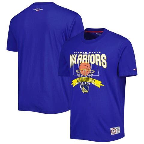 Men's Tommy Jeans Royal Golden State Warriors Tim Backboard T-Shirt