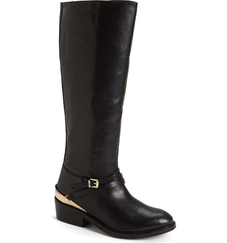 Topshop 'Damson' Leather Riding Boot | Nordstrom