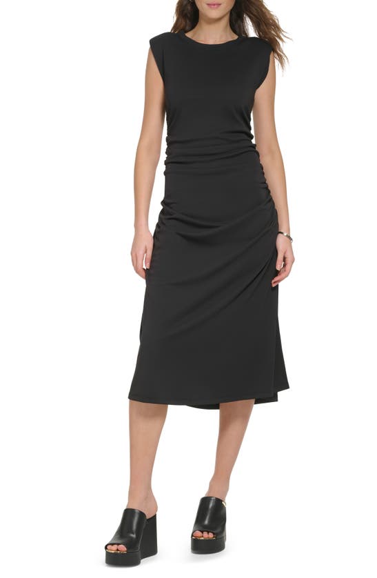 DKNY RUCHED A-LINE DRESS