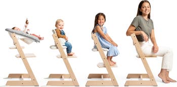Stokke Tripp Trapp High Chair Natural | Adjustable, Convertible Chair for  Toddlers, Children & Adults