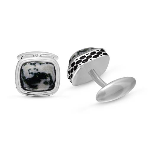 Shop Luvmyjewelry Tree Agate Sterling Silver Men Cufflinks