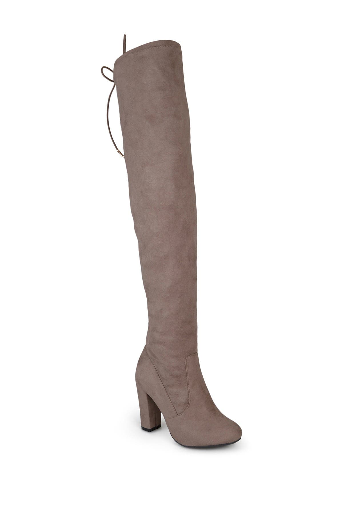journee collection maya wide calf thigh high boot