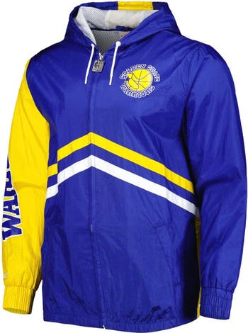 Mitchell & Ness Golden State Warriors Hardwood Classics Arched Retro Lined  Full-zip Windbreaker Jacket At Nordstrom in Blue for Men