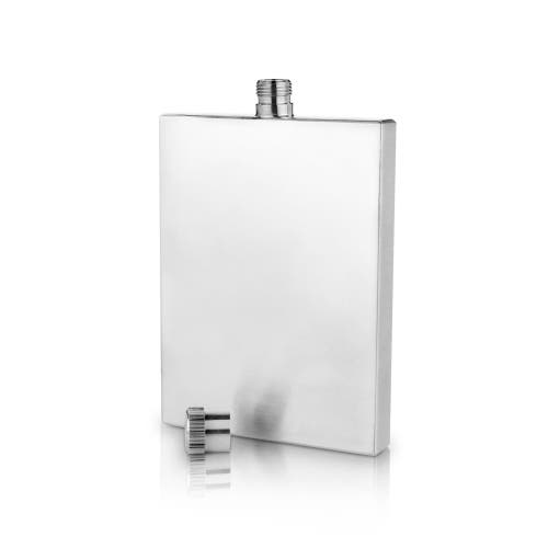 Viski Harrison 2 oz Slim Flask In Silver