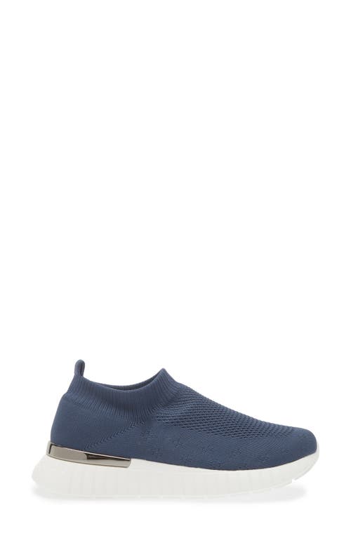 Ilse Jacobsen Knit Slip-on Sneaker In Orion Blue
