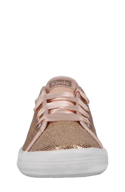 Shop Keds ® Kids' Kickstart Celebrations Sneaker In Rose Gold Sparkle