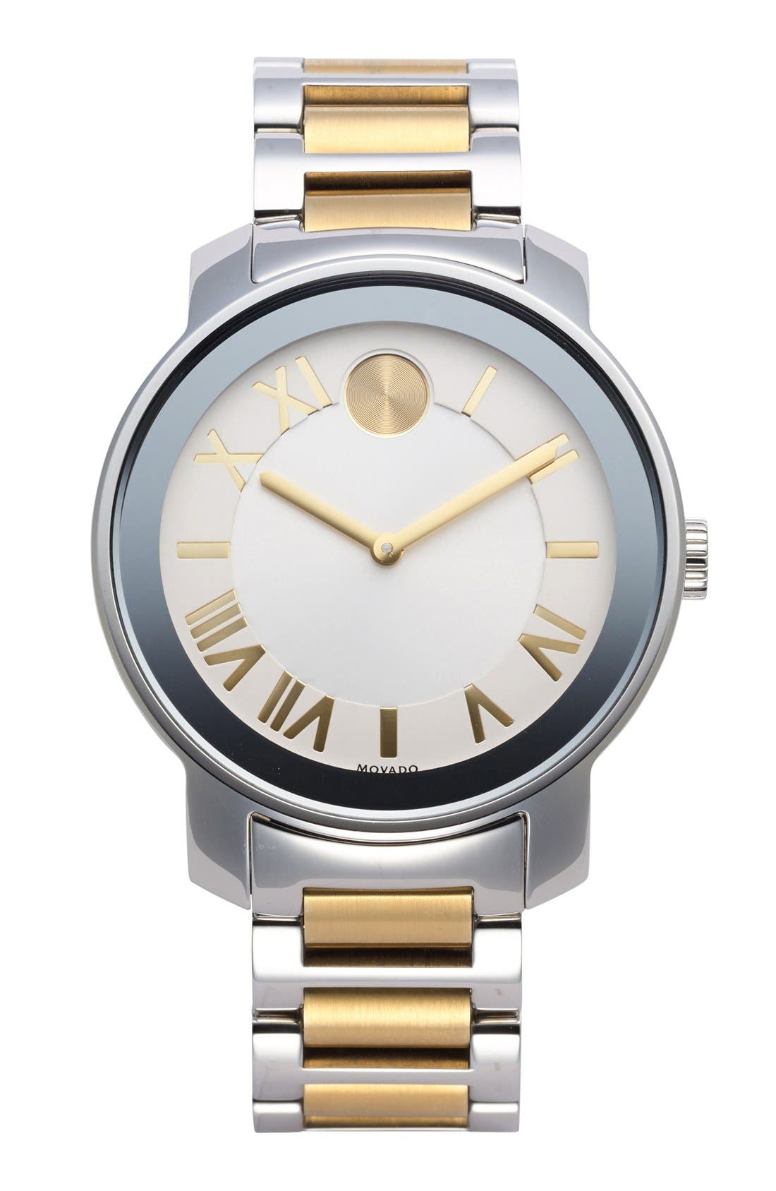 Movado 'Bold' Two-Tone Round Bracelet Watch, 39mm | Nordstrom