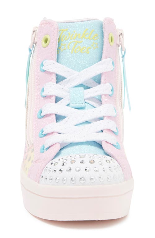 Shop Skechers Twi-lites 2.0 Light-up High Top Sneaker In Pink/multi