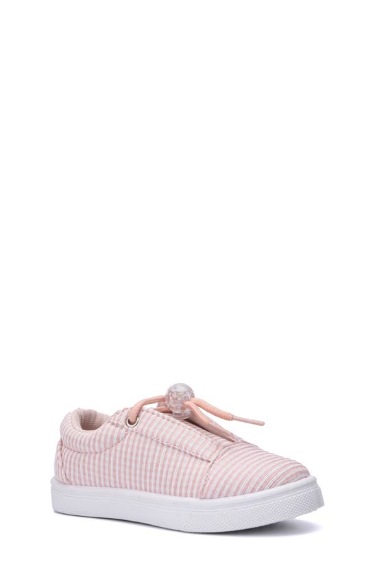 Olivia Miller Kids' Stripe Sneaker In Pink