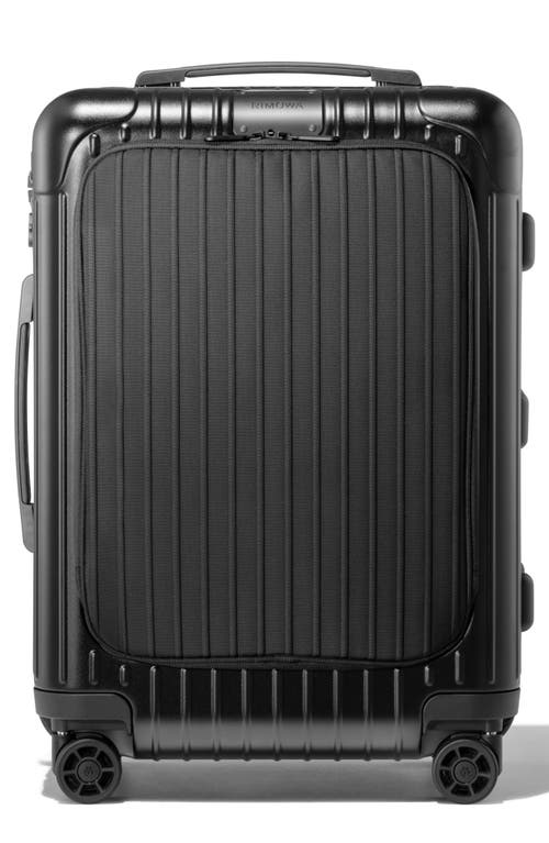 Essential Sleeve Cabin 22-Inch Wheeled Carry-On in Matte Black