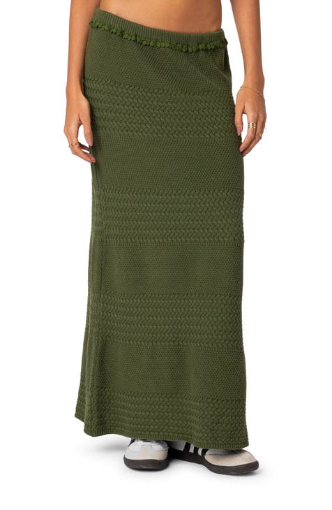 Nordstrom Sweater Poplin Midi Skirt