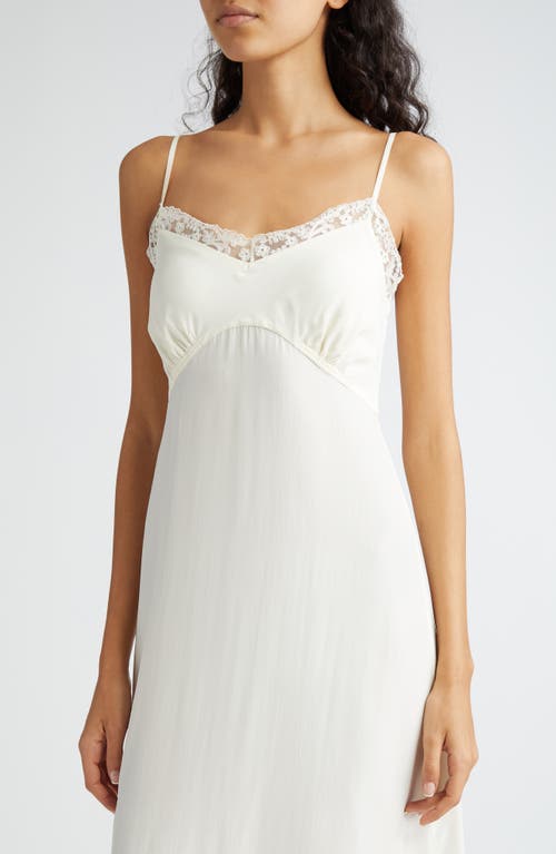 Shop Simone Rocha Lace Trim Slipdress In Ivory