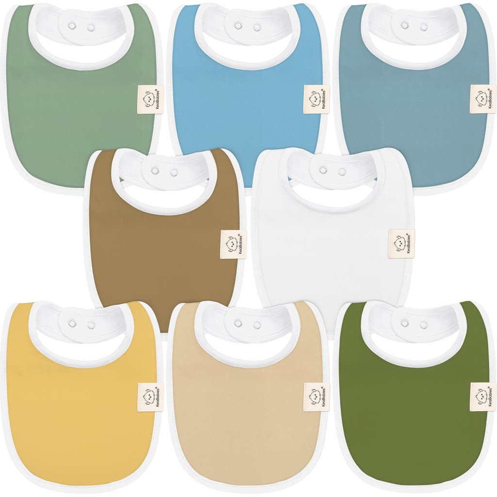 Keababies 8-pack Baby Drool Bibs In Daybreak