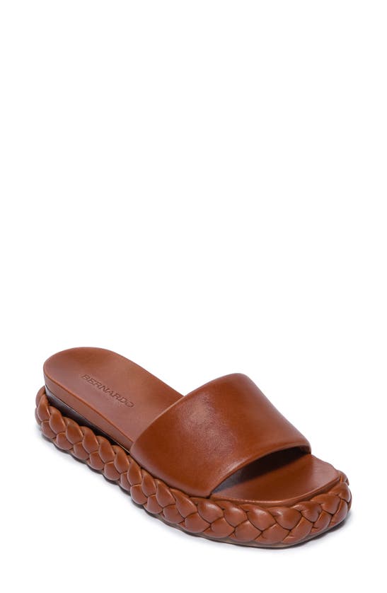 Shop Bernardo Footwear Charleston Slide Sandal In Saddle