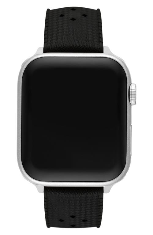 Shop Zodiac Tropic Rubber Apple Watch® Watchband In Black