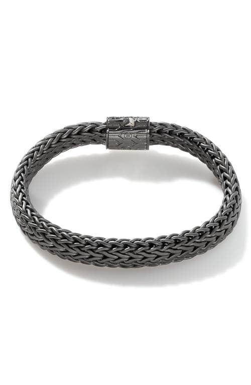 John Hardy Men's Classic Chain Bracelet in Black at Nordstrom, Size Large